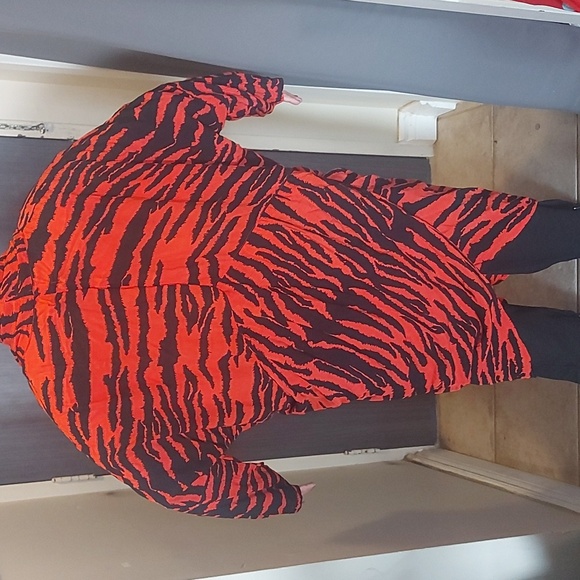 Vintage tiger print cocoon dress caftan - Picture 4 of 4